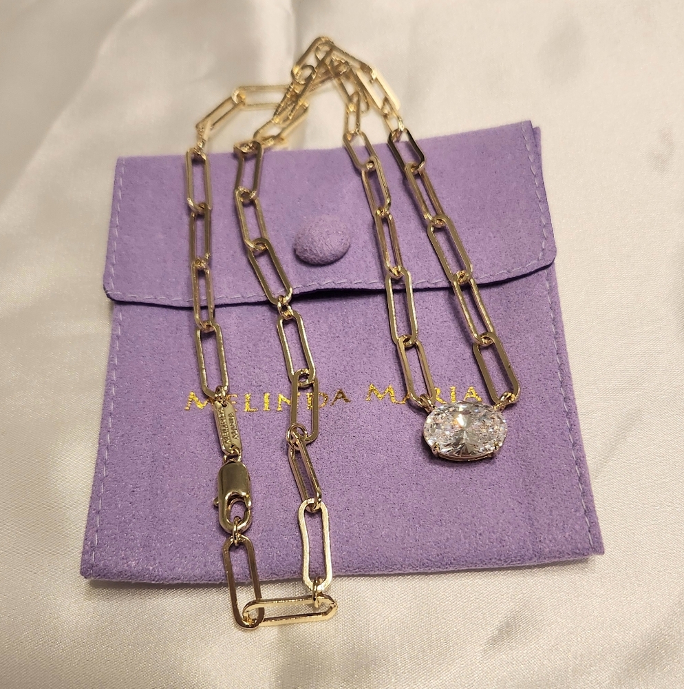 Melinda Maria "Hello Gorgeous" Samantha Chain Necklace [NWT!]